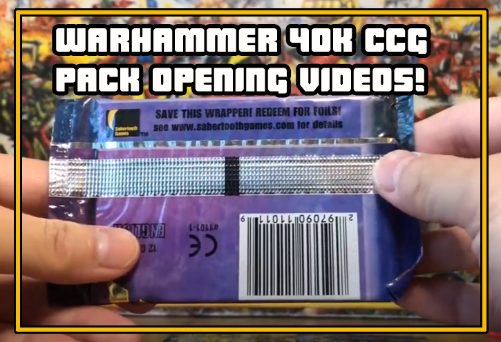 Warhammer 40K CCG card game booster packs