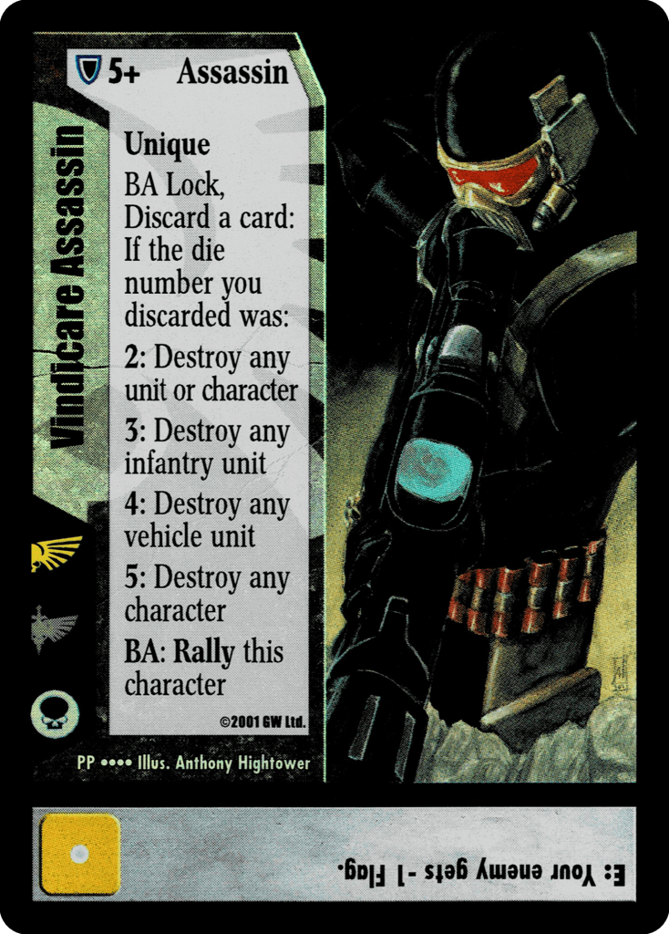 Vindicare Assassin Pandora Prime Warhammer 40K CCG